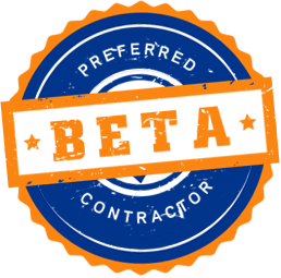 Preferred Contractor Slanted Beta Logo